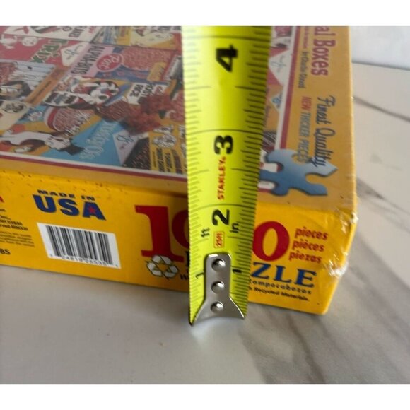 White Mountain 1000-Piece Jigsaw Puzzle Vintage Cereal Boxes Collage Puzzles - Picture 6 of 6